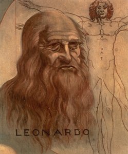 Ritratto di Leonardo da Vinci con il suo 